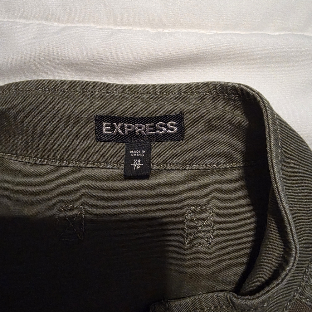 Express Khaki Utility Jacket - image 2